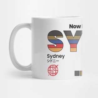 Vintage Sydney SYD Airport Australia Retro Travel Mug